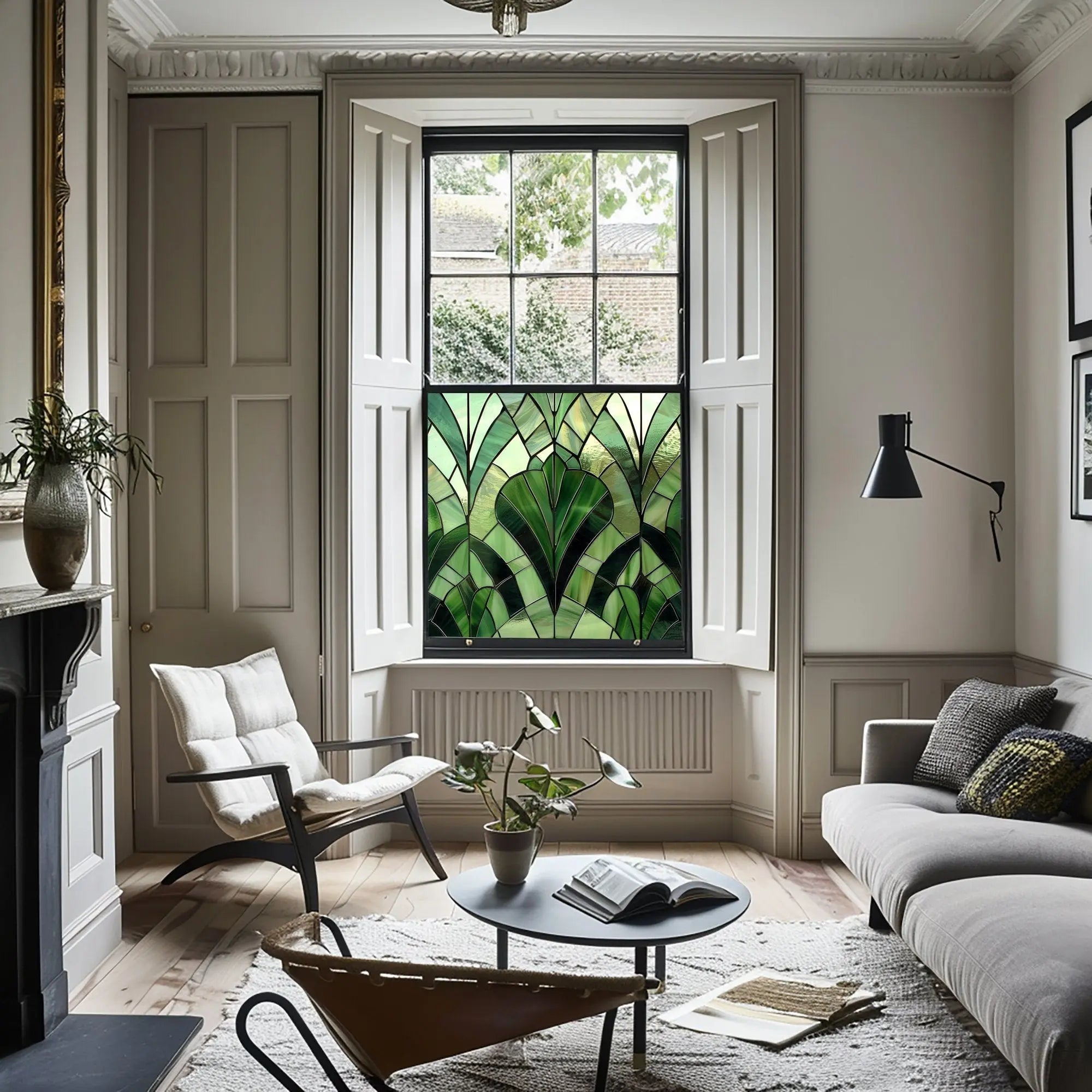 Romana Privacy Stained Glass Window Film Creative Windows