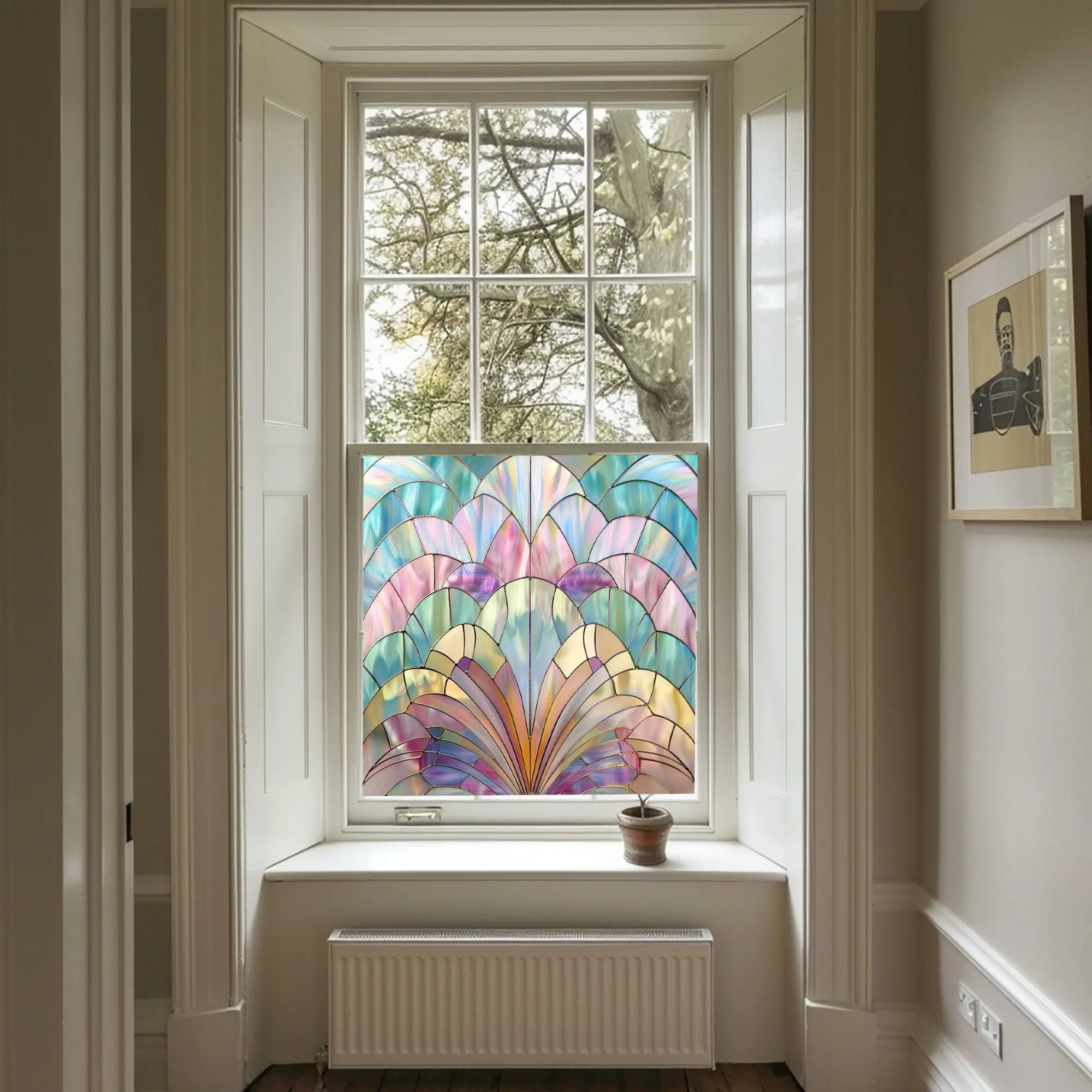 Turania Privacy Stained Glass Window Film Creative Windows