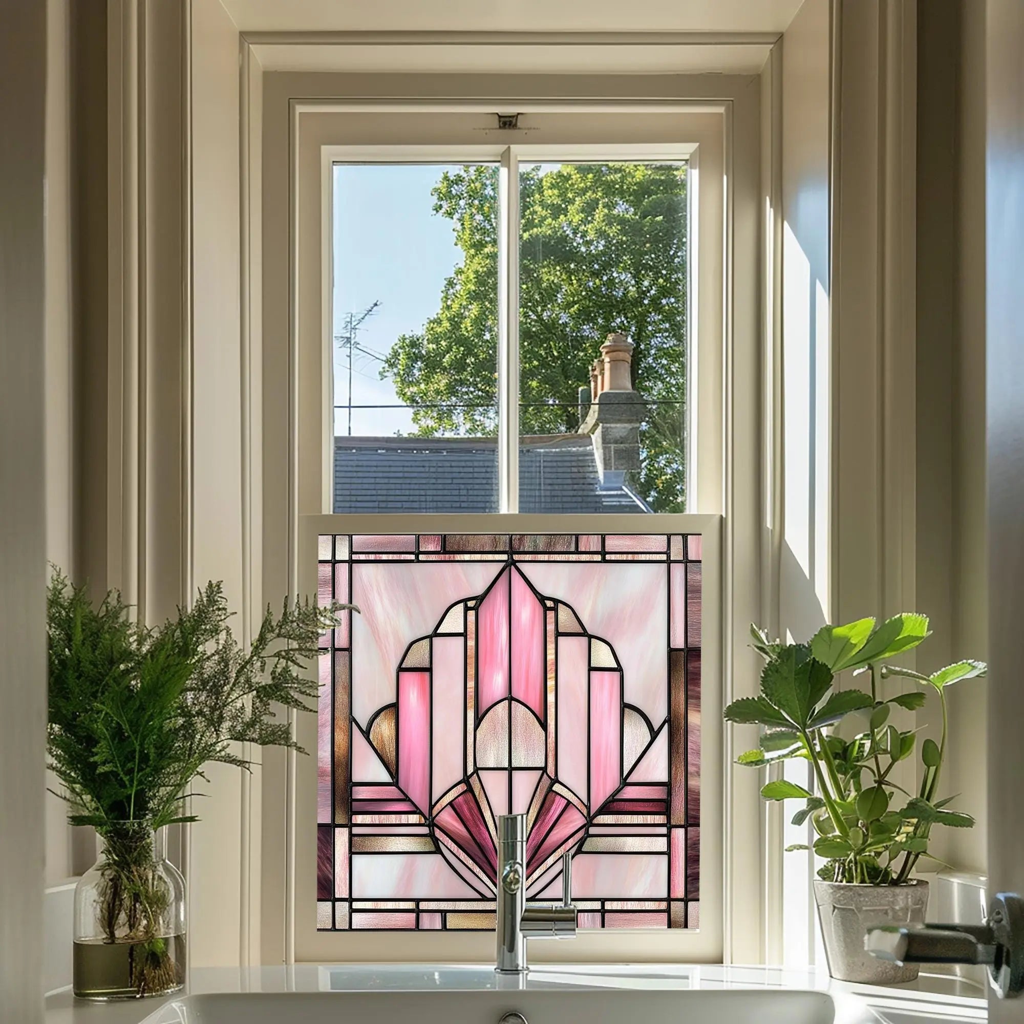 Selegas Privacy Stained Glass Window Film Creative Windows