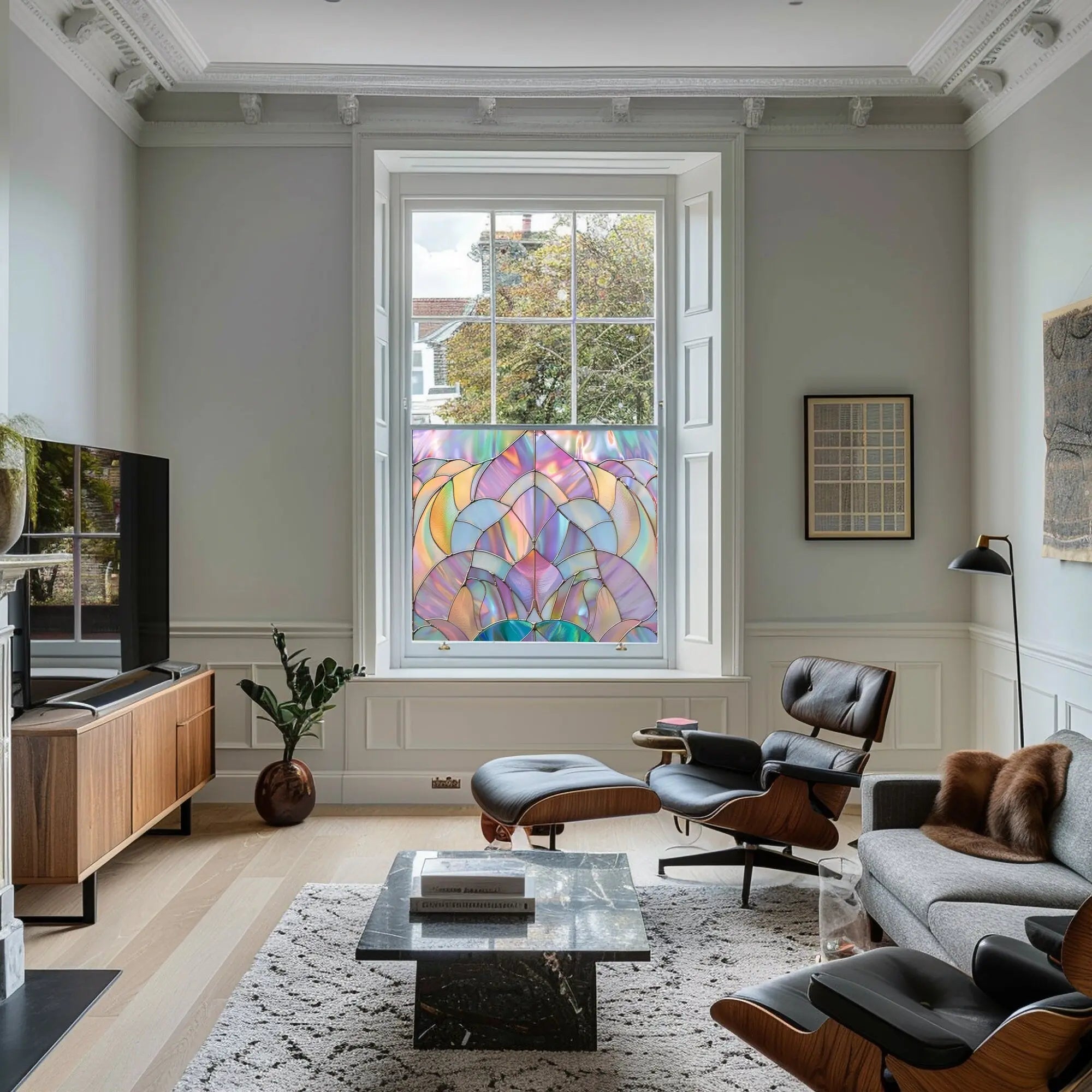 Zubiena Stained Glass Window Film Creative Windows