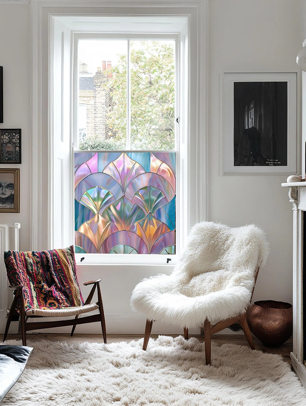 Apecchio Privacy Stained Glass Window Film Creative Windows