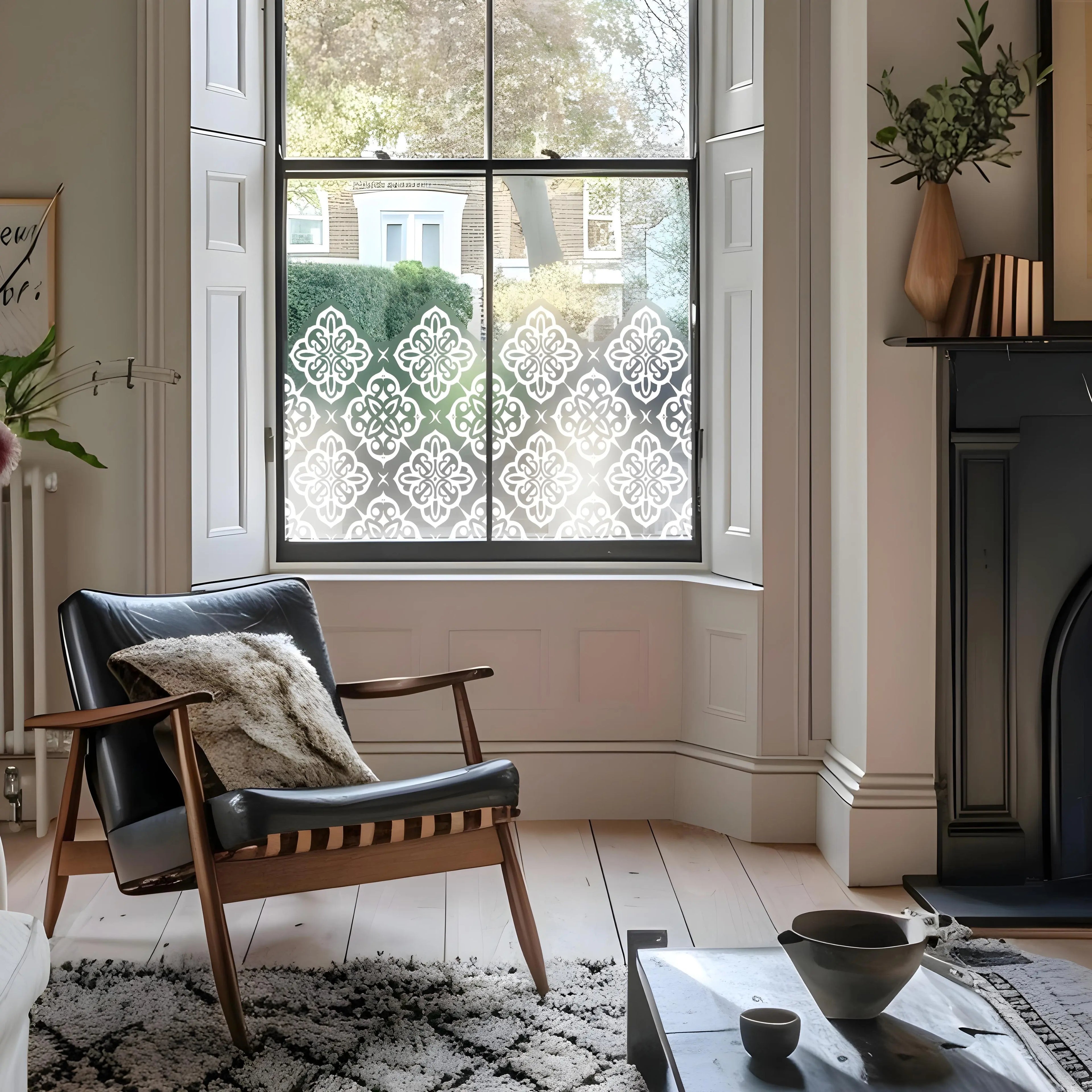 Gussago Frosted Privacy Window Film Border Creative Windows