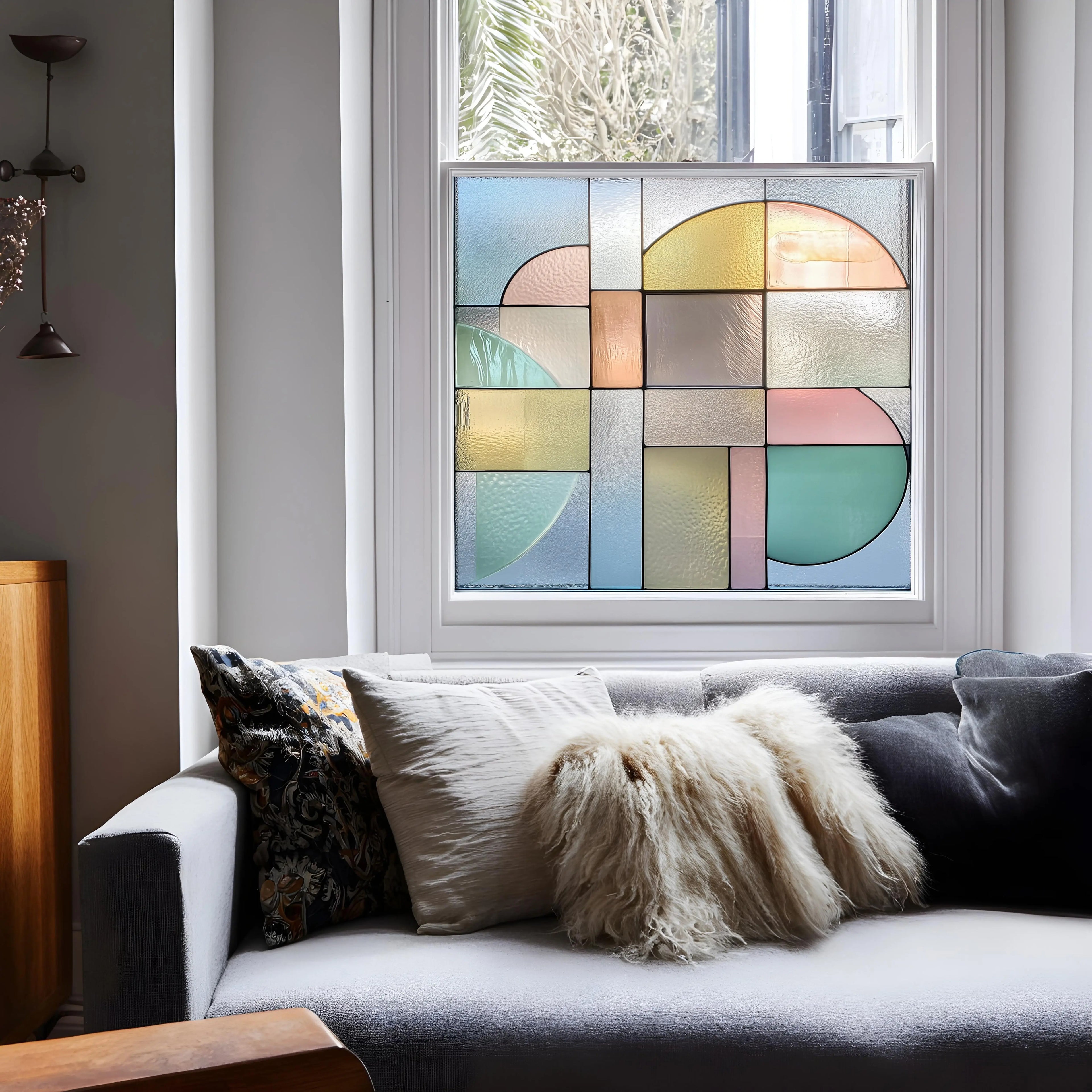 Stained Glass Window Film | Privacy Window Film | Contemporary Design