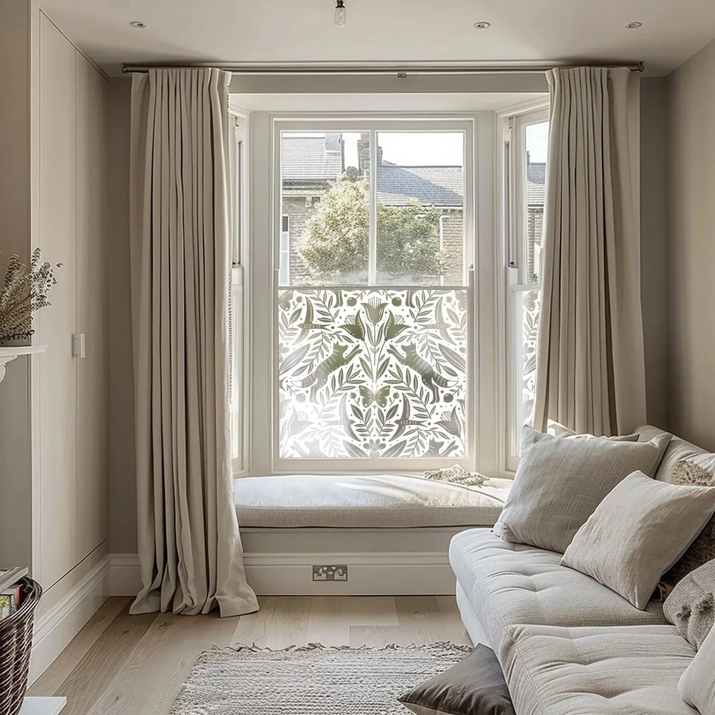 Corsione Patterned Frosted Privacy Window Film Creative Windows