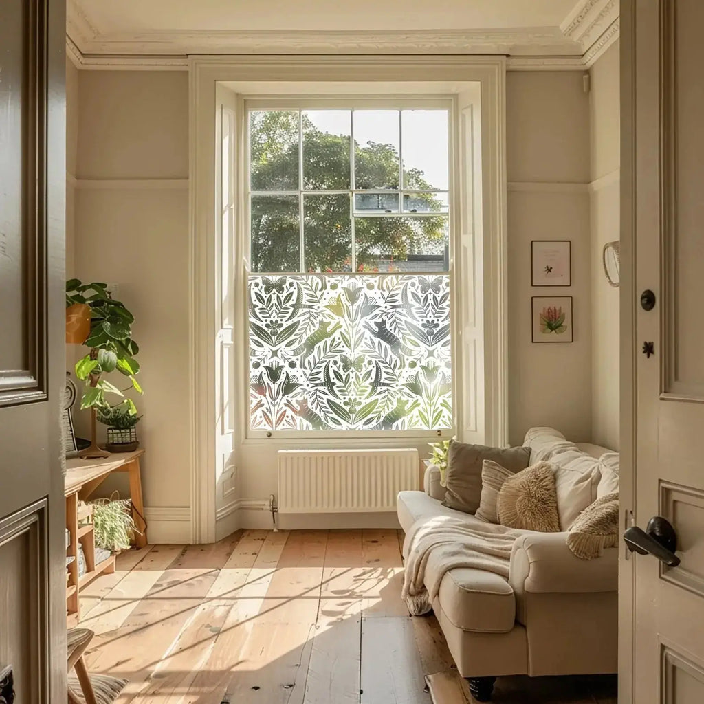 Corsione Patterned Frosted Privacy Window Film Creative Windows