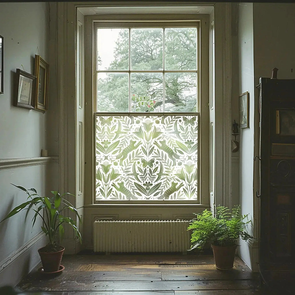 Corsione Patterned Frosted Privacy Window Film Creative Windows