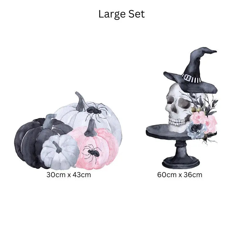 Reusable Gothic Halloween Window Decals: Double-Sided Spooky Clings Creative Windows