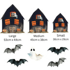Reusable Halloween Window Stickers: Ghost, Witch, Pumpkin Designs Creative Windows