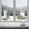Transform Your Home with Festive Christmas Candle Window Stickers - Add Cosy Ambiance to Your Holiday Decorations!" Candle Window Stickers Creative Windows