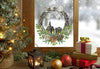 Christmas Window Decal, Christmas Window Stickers, Christmas Window, Christmas Window Decorations, Christmas Window Wreath Sticker Creative Windows