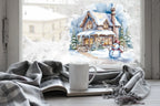 Christmas Window Decal, Christmas Window Stickers, Christmas Window, Christmas Window Decorations, Christmas Window Christmas Scene Creative Windows