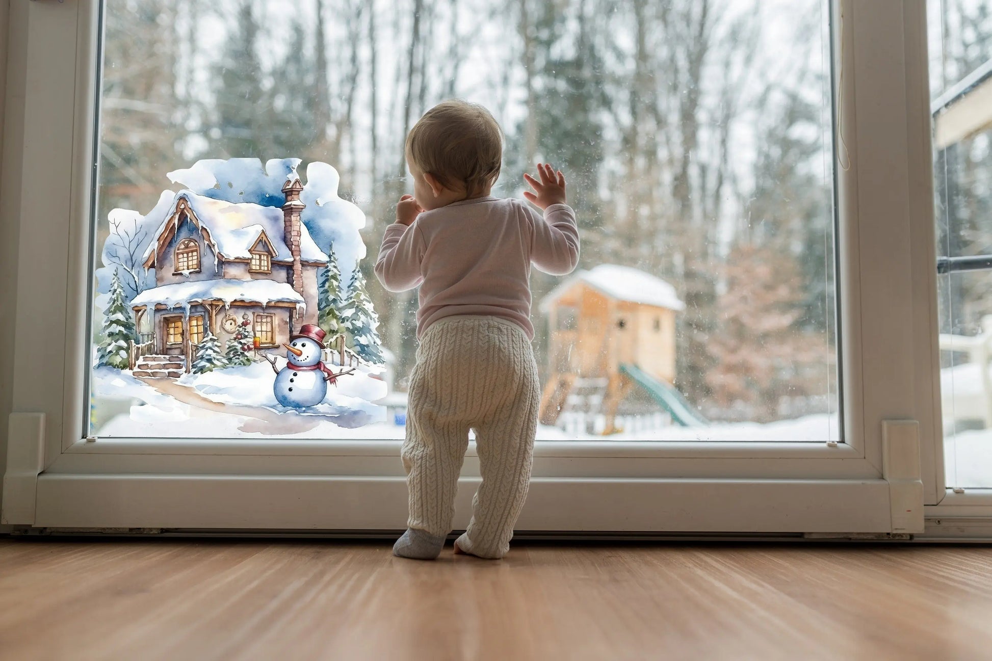 Christmas Window Decal, Christmas Window Stickers, Christmas Window, Christmas Window Decorations, Christmas Window Christmas Scene Creative Windows