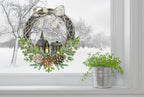 Christmas Window Decal, Christmas Window Stickers, Christmas Window, Christmas Window Decorations, Christmas Window Wreath Sticker Creative Windows