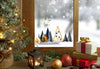 Christmas Window Decal, Christmas Window Stickers, Christmas Window, Christmas Window Decorations, Christmas Scandi Village Window Sticker Creative Windows