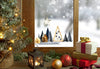 Christmas Window Decal, Christmas Window Stickers, Christmas Window, Christmas Window Decorations, Christmas Scandi Village Window Sticker Creative Windows