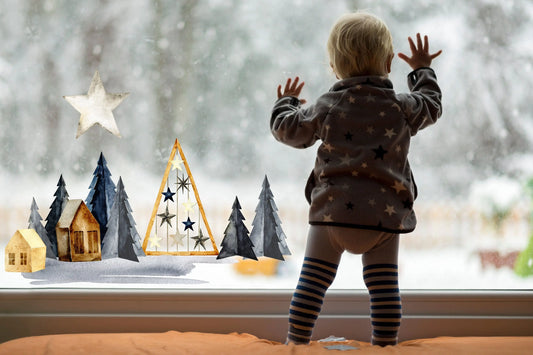 Christmas Window Decal, Christmas Window Stickers, Christmas Window, Christmas Window Decorations, Christmas Scandi Village Window Sticker Creative Windows