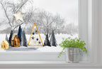 Christmas Window Decal, Christmas Window Stickers, Christmas Window, Christmas Window Decorations, Christmas Scandi Village Window Sticker Creative Windows