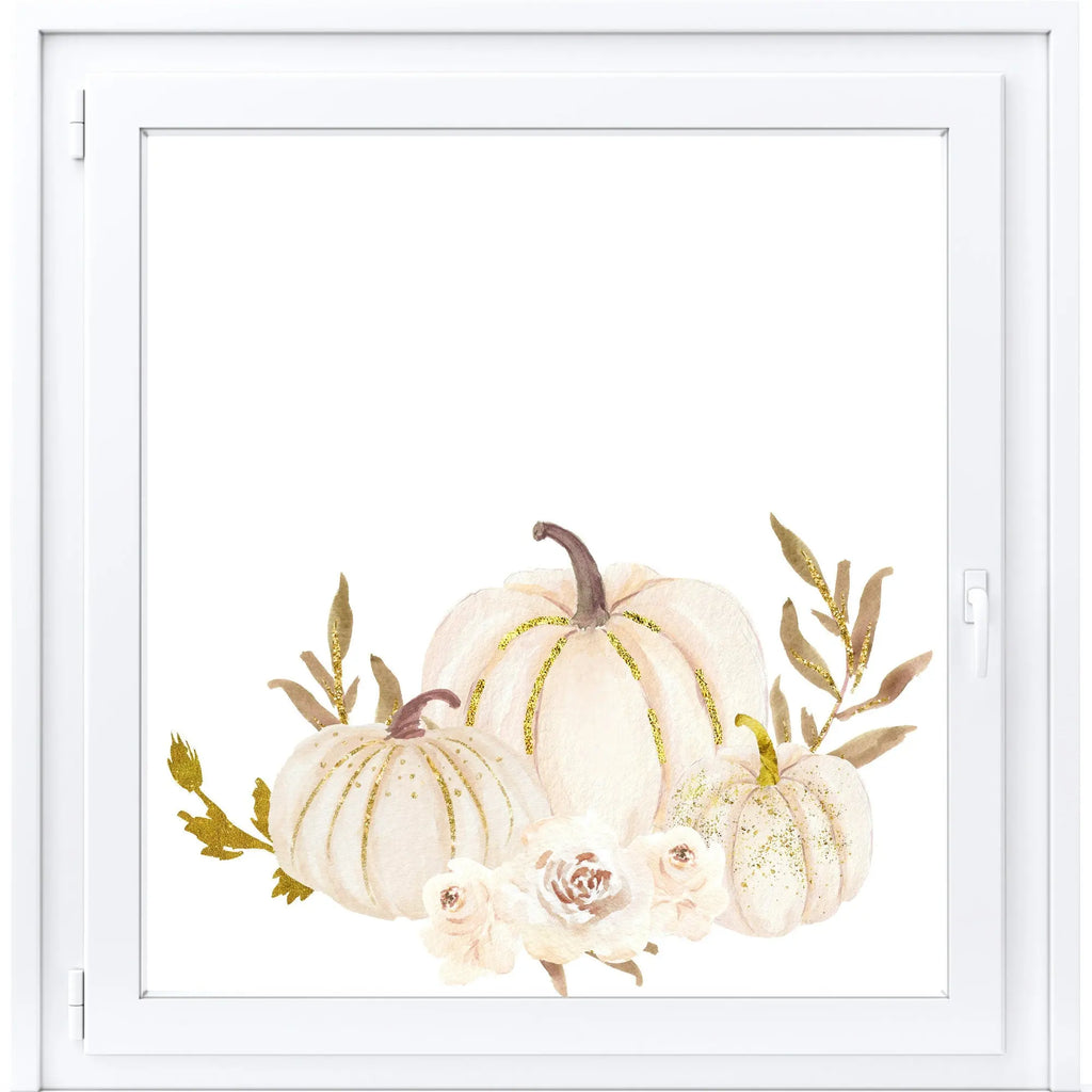 Reusable Pumpkin Window Clings: Double-Sided Autumn Decals Creative Windows