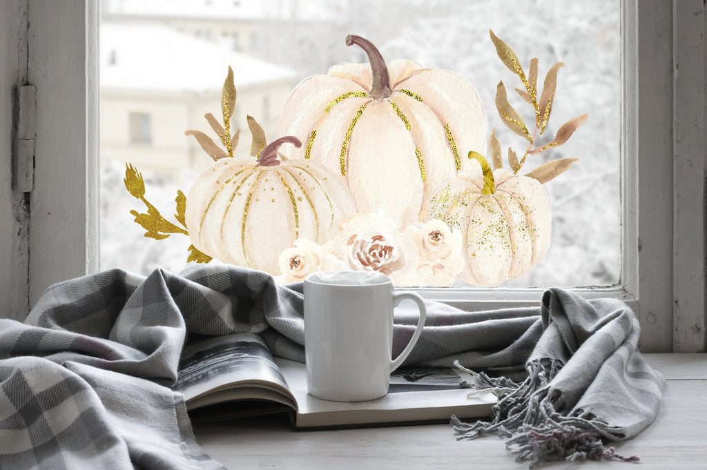 Reusable Pumpkin Window Clings: Double-Sided Autumn Decals Creative Windows