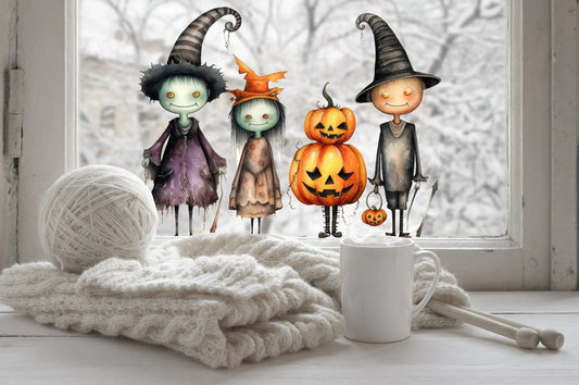 Halloween Window Stickers, Halloween window stickers, Halloween Window Decorations, Halloween Window Clings, Halloween Decals, Whimsical Creative Windows