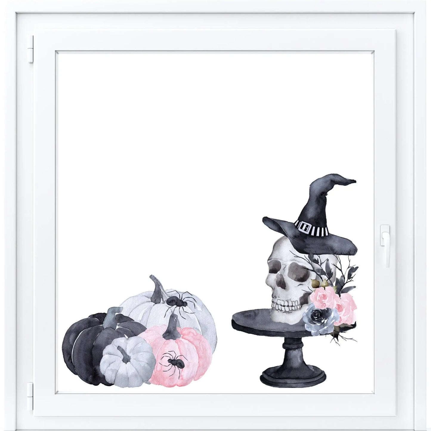Reusable Gothic Halloween Window Decals: Double-Sided Spooky Clings Creative Windows
