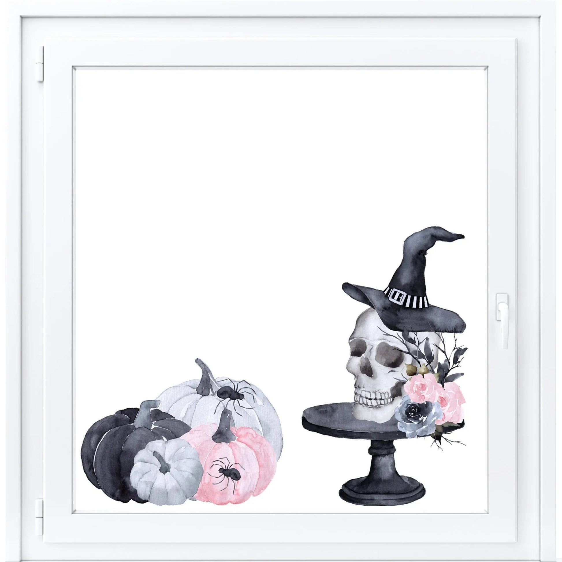 Reusable Gothic Halloween Window Decals: Double-Sided Spooky Clings Creative Windows