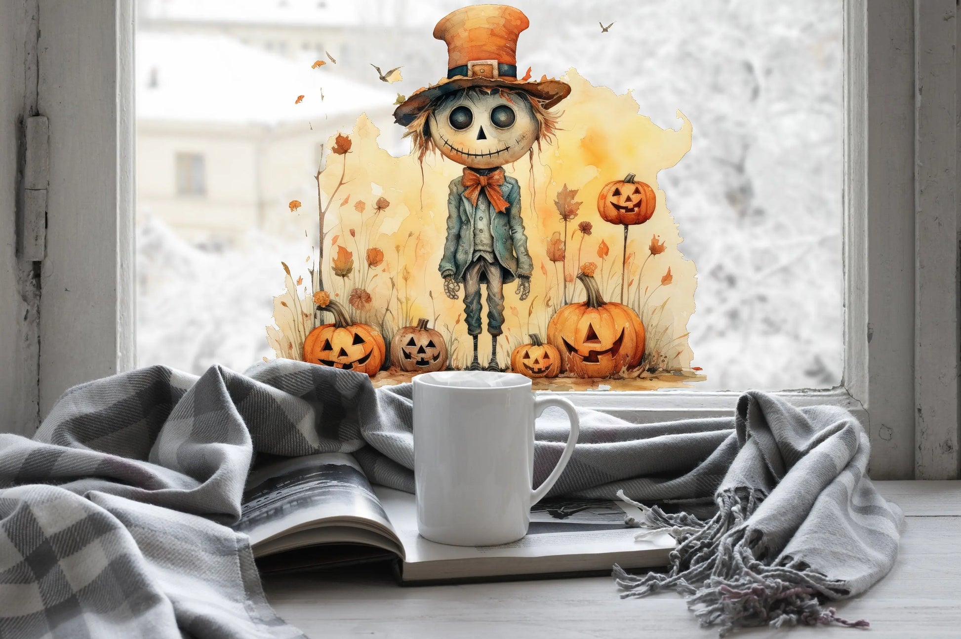 Halloween Window Stickers, Double-Sided Reusable Halloween Window Stickers, Halloween Window Decals, Halloween Window Decorations, Halloween Creative Windows