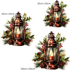 Christmas Window Sticker, Christmas Lantern Window Sticker, Double-Sided Reusable Christmas Window Sticker! Christmas Window Decal, Creative Windows