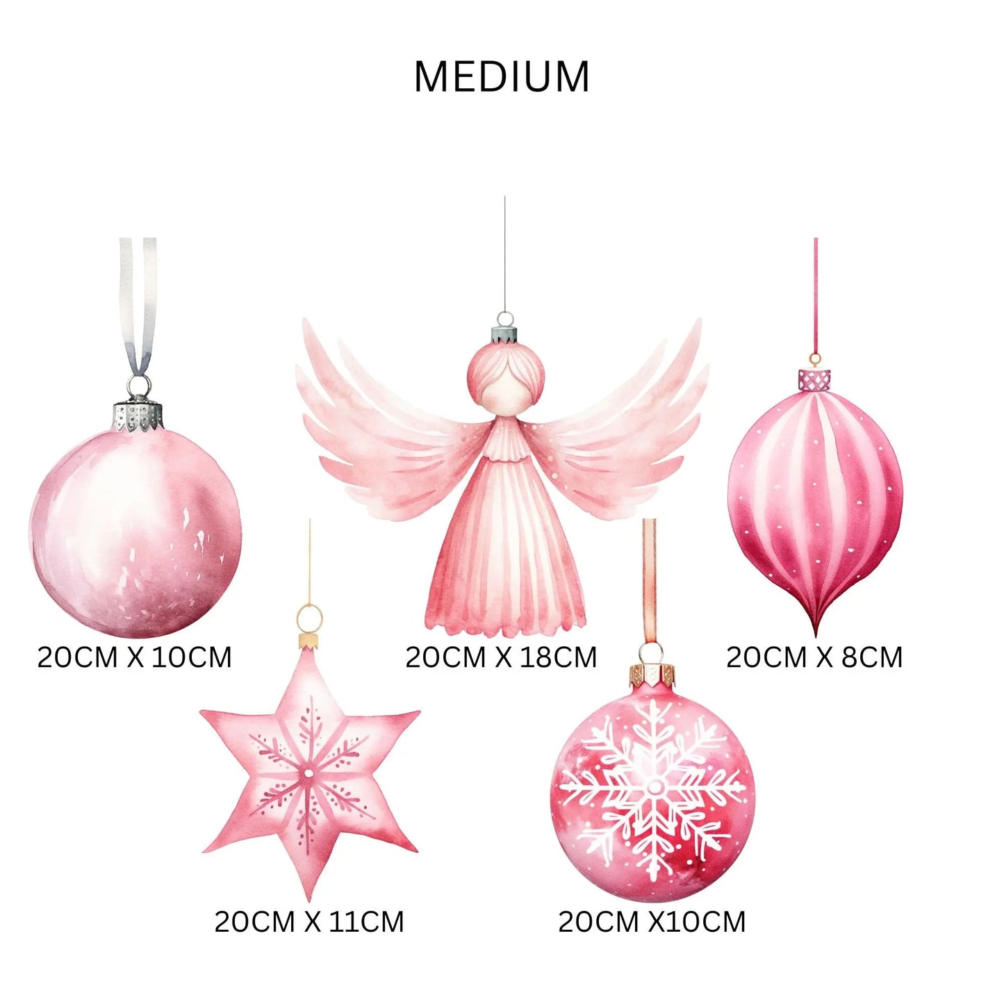 Christmas Bauble Window Sticker Set, Christmas Window Stickers, Christmas Window Decorations, Bauble Window Stickers, Bauble Stickers, reuse Creative Windows