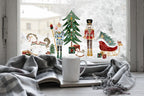Christmas Window Sticker, Christmas Nutcracker Window Sticker, Double-Sided Reusable Christmas Window Sticker! Christmas Window Decal, Creative Windows