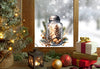 Christmas Window Sticker, Christmas Winter Scene Window Sticker, Double-Sided Reusable Festive Window Sticker! Christmas Window Decal, Creative Windows
