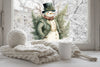 Vintage Snowman Christmas Window Sticker, Christmas Window Sticker, Double-Sided Reusable Christmas Window Sticker! Christmas Window Decal, Creative Windows