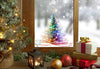 Christmas Window Sticker, Christmas Tree Decal, Double-Sided Reusable Christmas Window Sticker! Christmas Window Decal, Christmas Decals Creative Windows