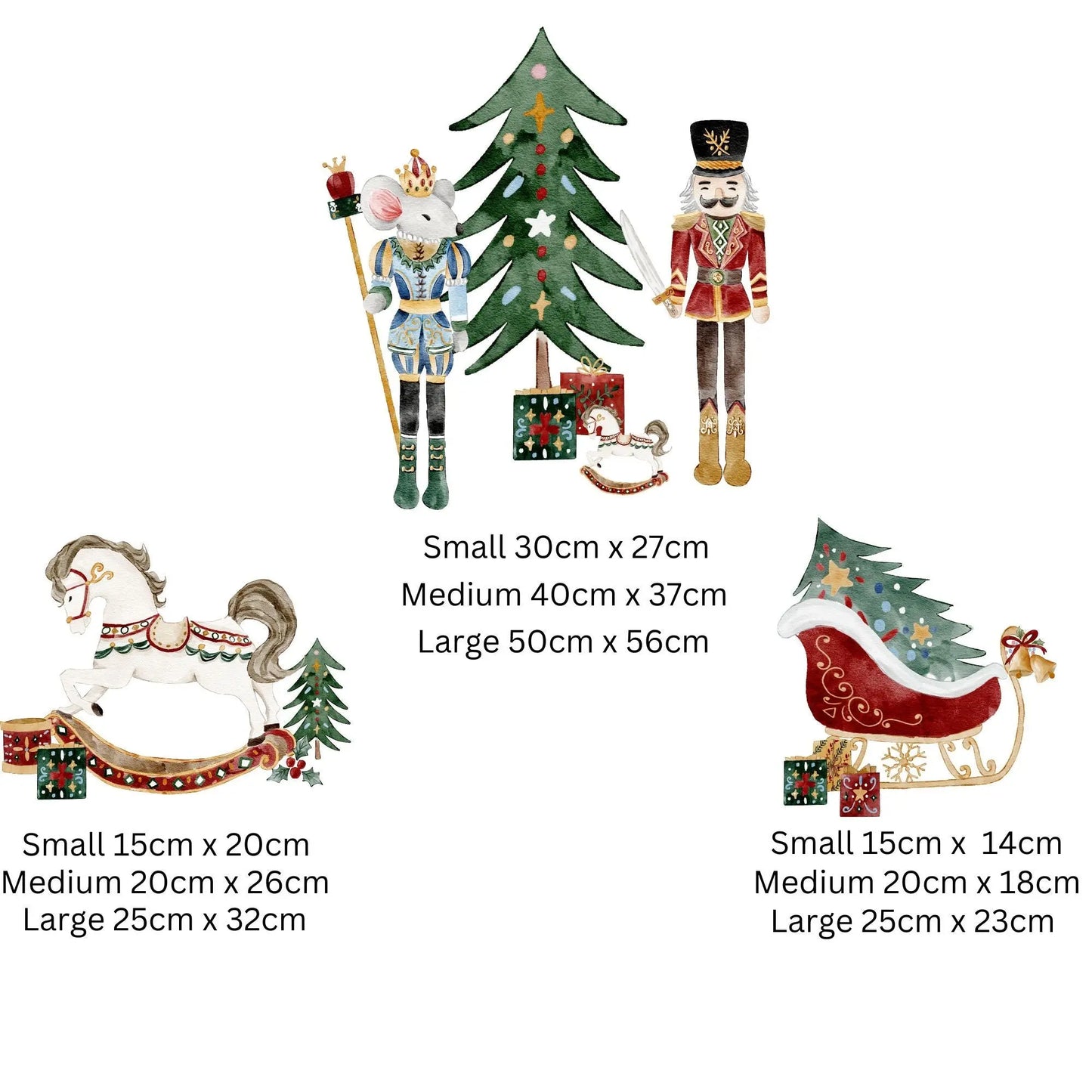 Christmas Window Sticker, Christmas Nutcracker Window Sticker, Double-Sided Reusable Christmas Window Sticker! Christmas Window Decal, Creative Windows