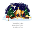 Christmas Window Sticker, Christmas Nativity Scene Window Sticker, Double-Sided Reusable Christmas Window Sticker! Christmas Window Decal, Creative Windows
