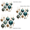 Reusable Bauble Window Sticker Set, Christmas Window Stickers, Christmas Window Decorations, Bauble Window Stickers, Bauble Stickers Creative Windows