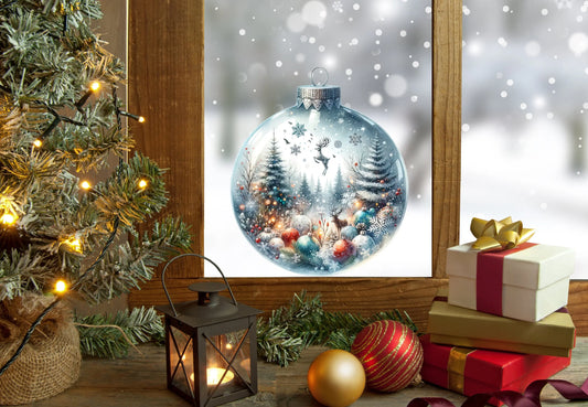 Christmas Window Stickers, Christmas Window Decorations, Bauble Window Stickers, Bauble Stickers, Christmas Bauble window Stickers, Decals Creative Windows