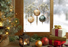 Christmas Window Stickers, Christmas Window Decorations, Bauble Window Stickers, Bauble Stickers, Reusable Bauble Window Sticker Set Creative Windows