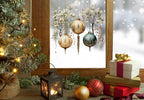 Christmas Window Stickers, Christmas Window Decorations, Bauble Window Stickers, Bauble Stickers, Reusable Bauble Window Sticker Set Creative Windows