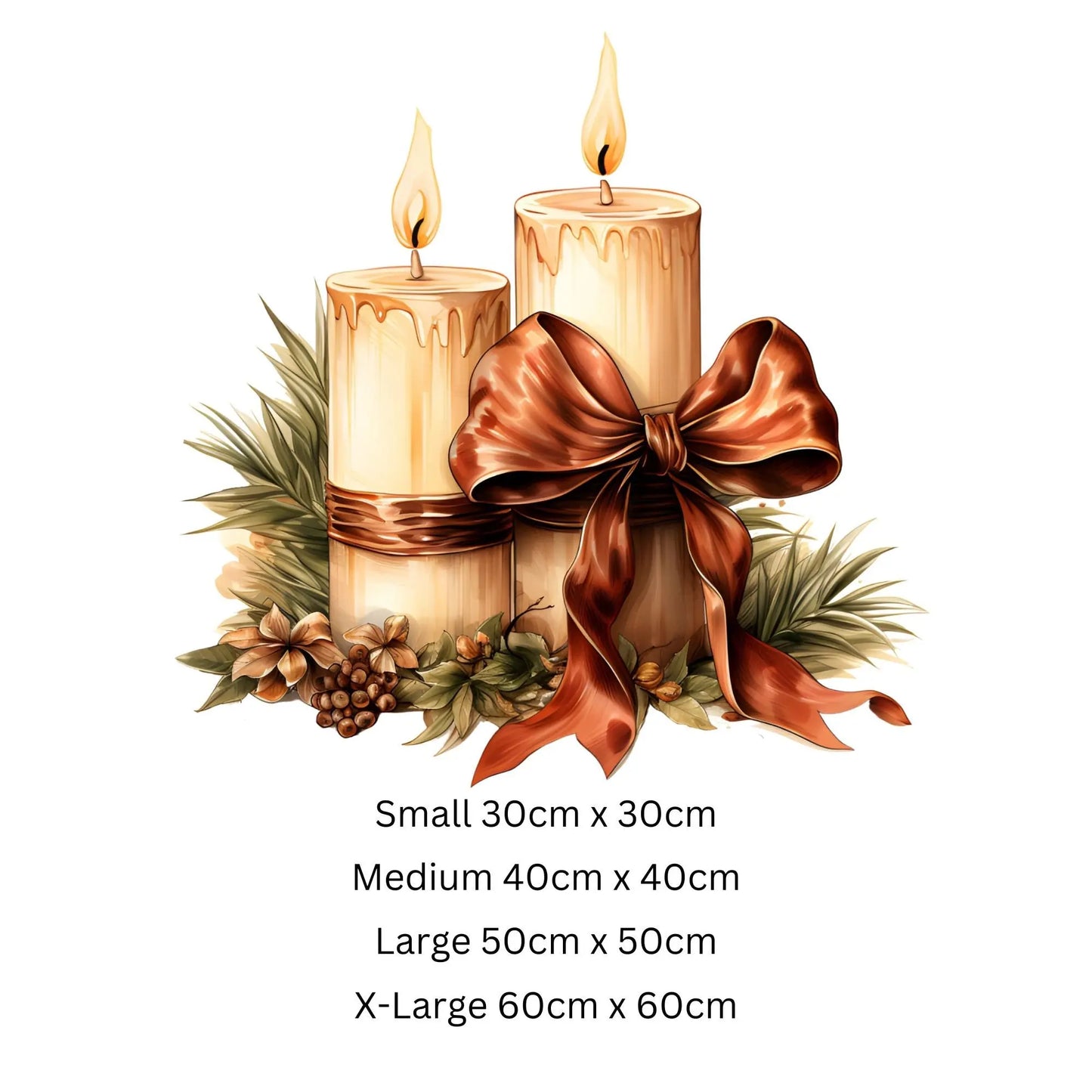Christmas Window Sticker, Christmas Candle Decal, Double-Sided Reusable Christmas Window Sticker! Christmas Window Decal, Christmas Decals Creative Windows