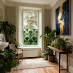 Art Deco Privacy Window Film: Stained Glass Style, Custom Size Creative Windows