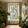 Art Deco Window Film: Geometric Privacy Film, Custom Size Creative Windows