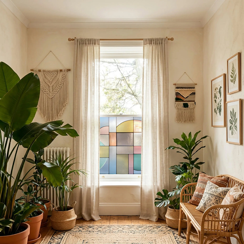 Stained Glass Window Film | Privacy Window Film | Contemporary Design