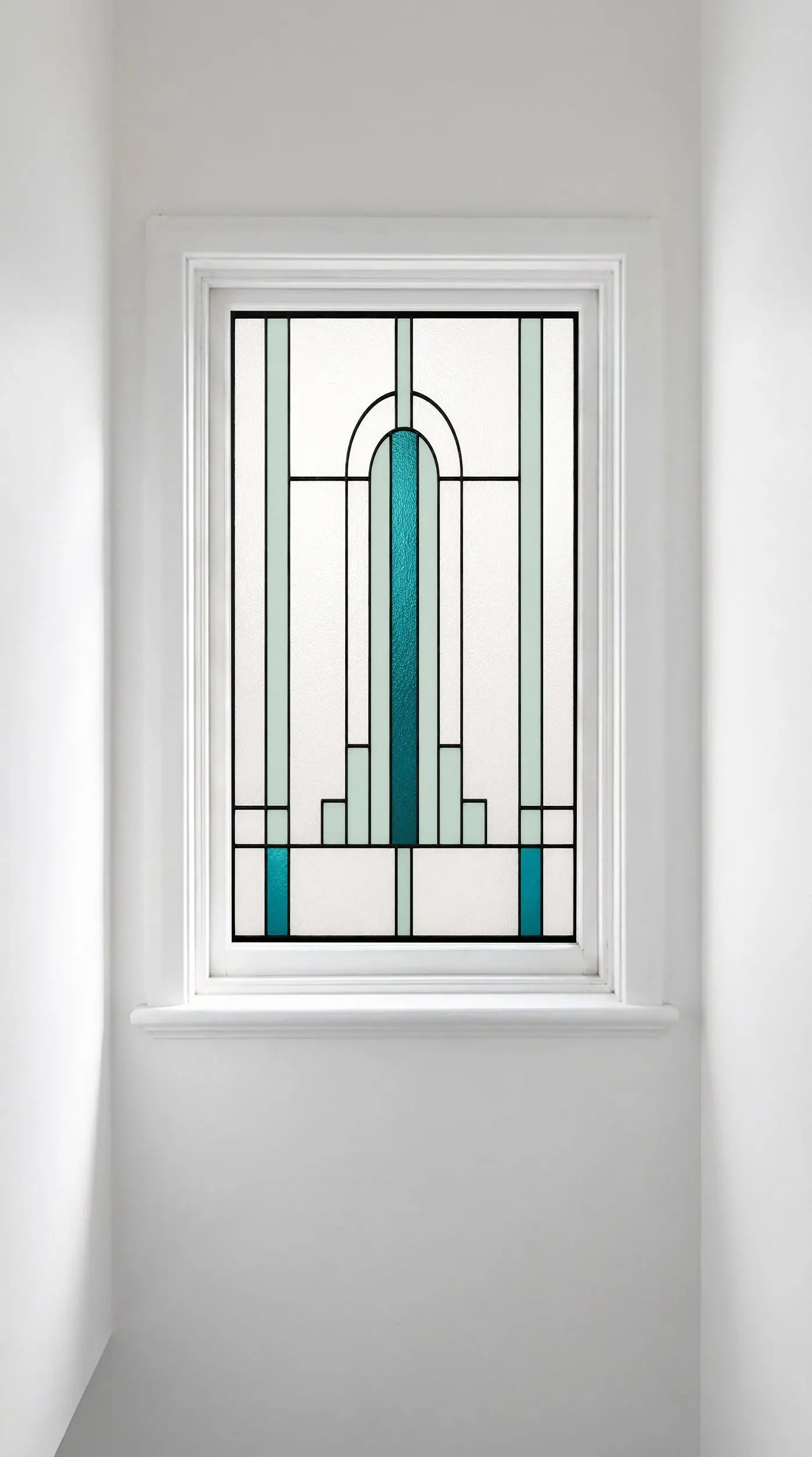 Art Deco Decorative Window Film – Stained Glass Privacy Design