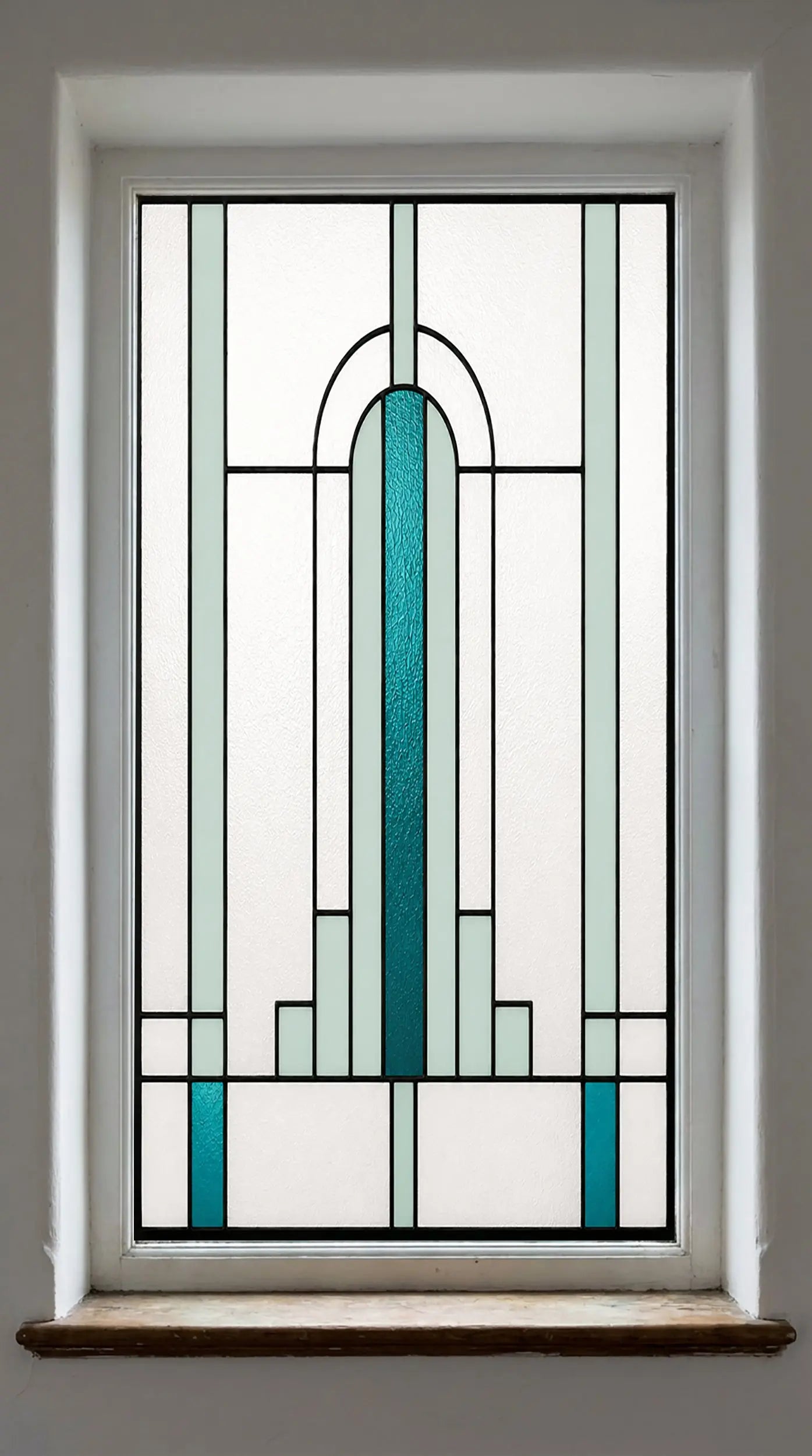 Art Deco Decorative Window Film – Stained Glass Privacy Design