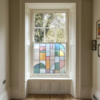 Stained Glass Window Film | Privacy Window Film | Modern Geometric