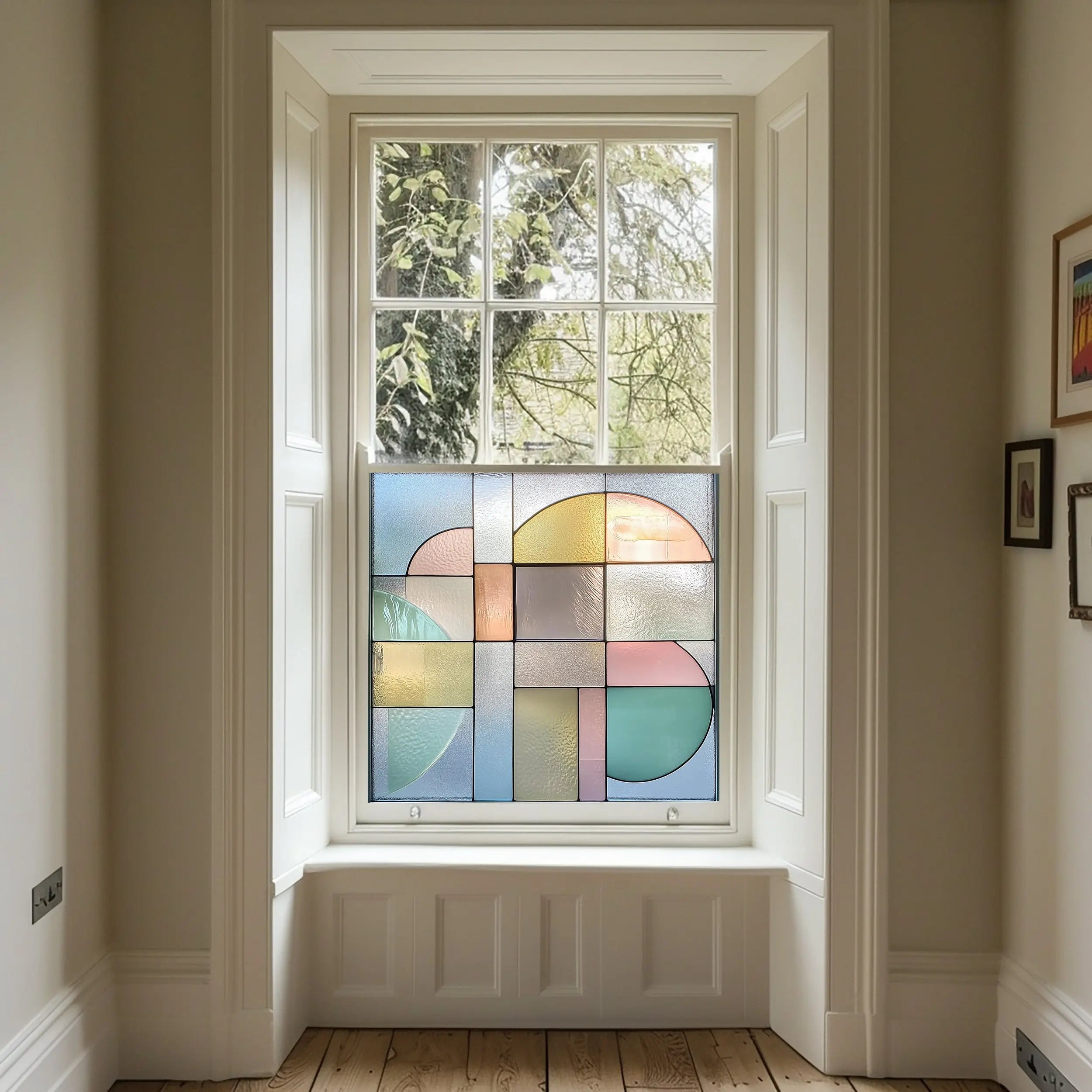 Stained Glass Window Film | Privacy Window Film | Contemporary Design