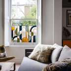 Modern Geometric Stained Glass Window Film